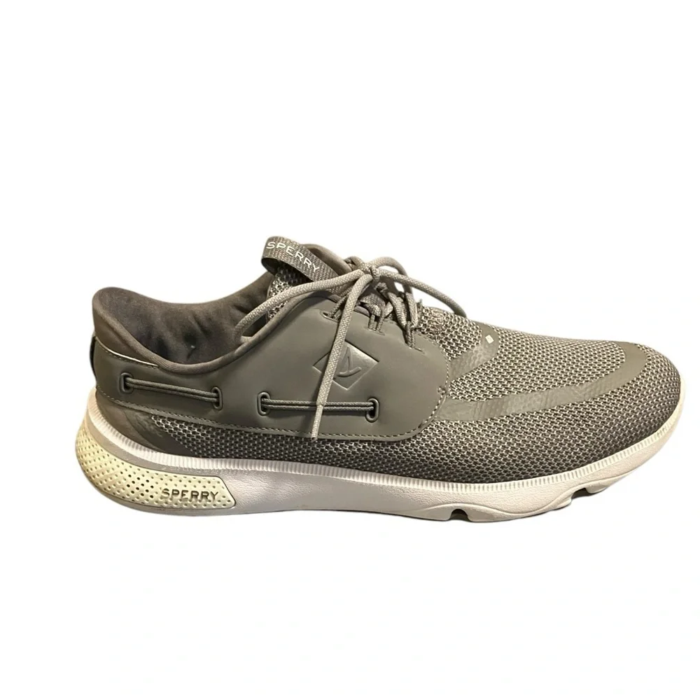 Sperry Boat Shoes Mesh Gray Size 11M